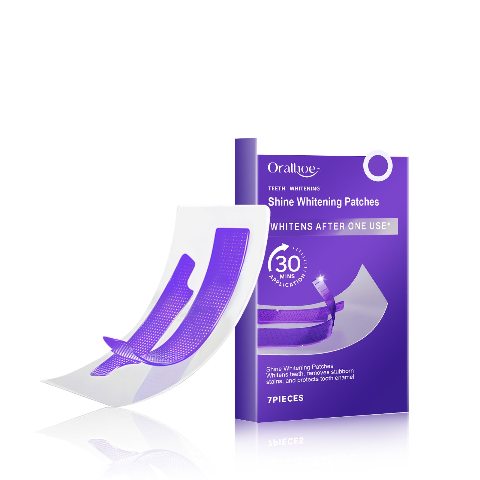 Purple Teeth Whitening Strips (7 pc)- Brighten your smile in 30 minutes!