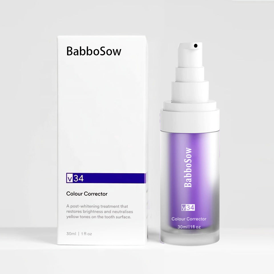 V34 Purple Whitening Toothpaste - Mint Flavor